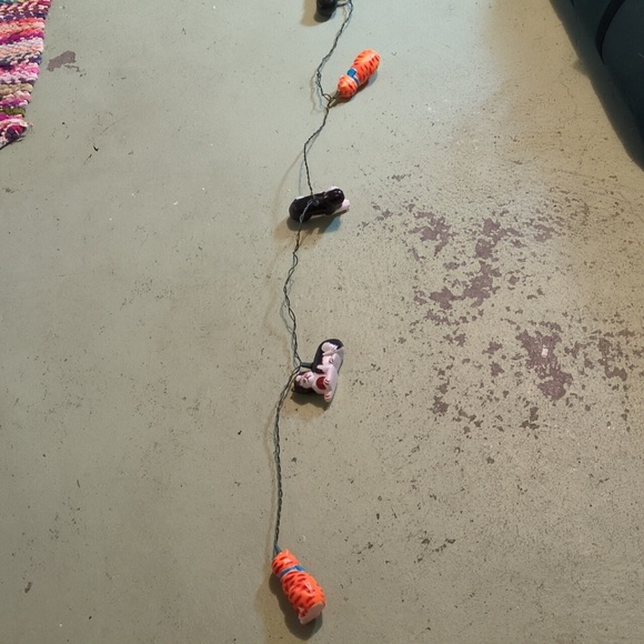 Vintage Cat String Lights - Black, White, Orange Tuxedo Cat - Picture 6 of 7